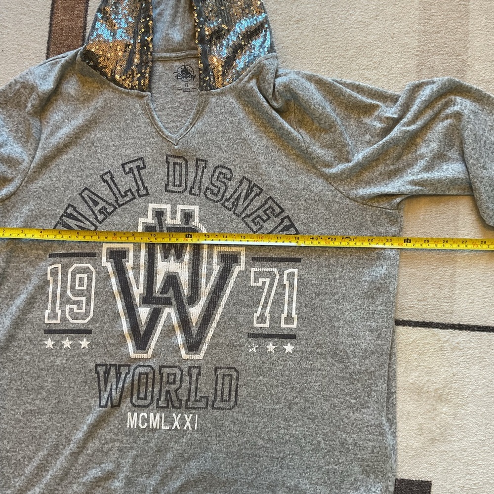 Walt Disney World Sequin Hoodie 1X - Picture 5 of 7